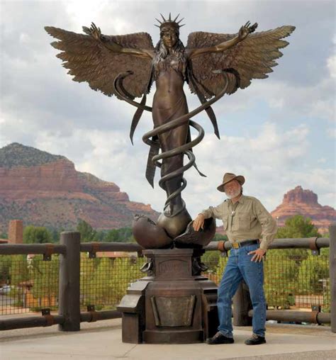 Caduceus Statue .